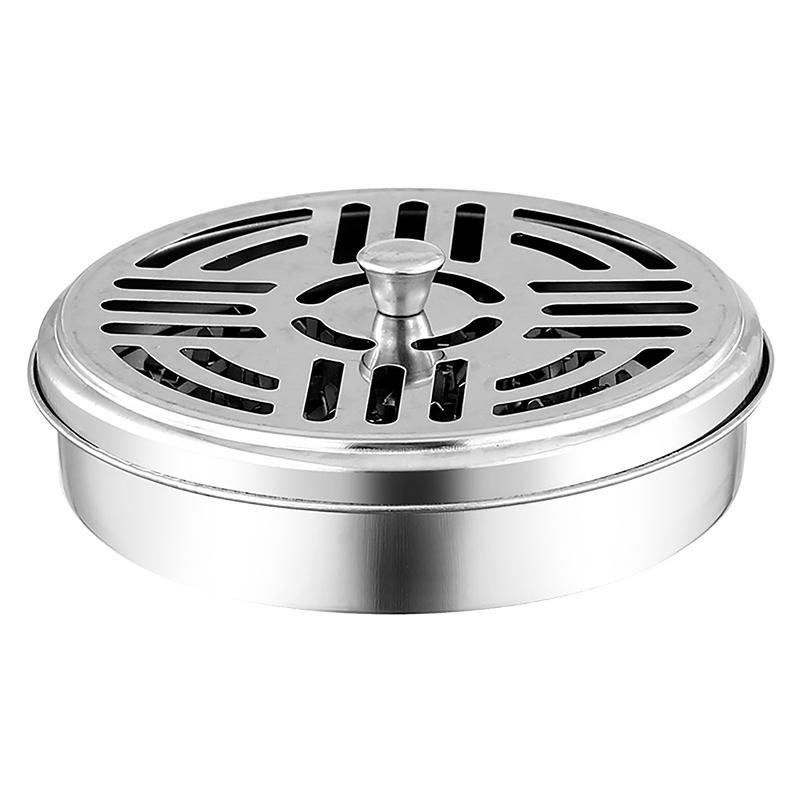 Подставка для спирали от комаров Портативный держатель Стойка для отпугивания насекомых с крышкой Для дома и улицы