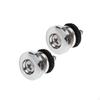 2 Pieces Guitar Strap Locks Button Tail Nail Strings Buckle End Peg for C