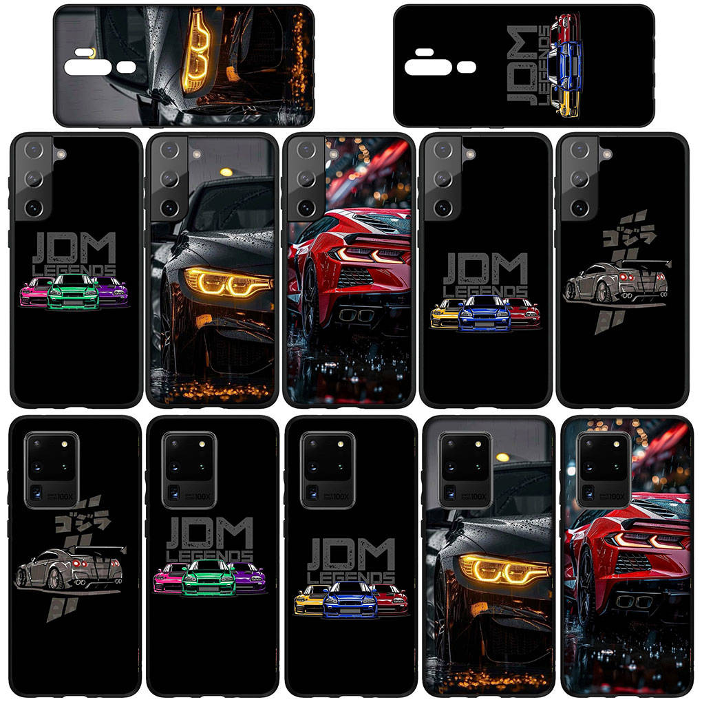 Phone Case for Samsung Galaxy S24 S23 iPhone 15 14 Xiaomi Redmi Note 13 12 11 8 10 9 Pro Max X XR OPPO 9C Huawei Supercar Super Car Cartoon JDMs Cover