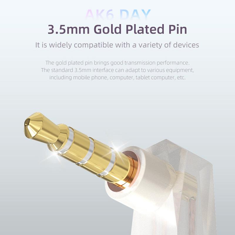 QKZ AK6 DAY Спортивная гарнитура с ушным управлением и басовой гарнитурой для мобильного телефона с пшеничным весом