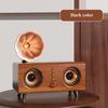 Портативный ретро Bluetooth-динамик винтажный деревянный звук мощный бас Bluetooth Soundbar беспроводной MP3-плеер поддержка TF-карты AUX