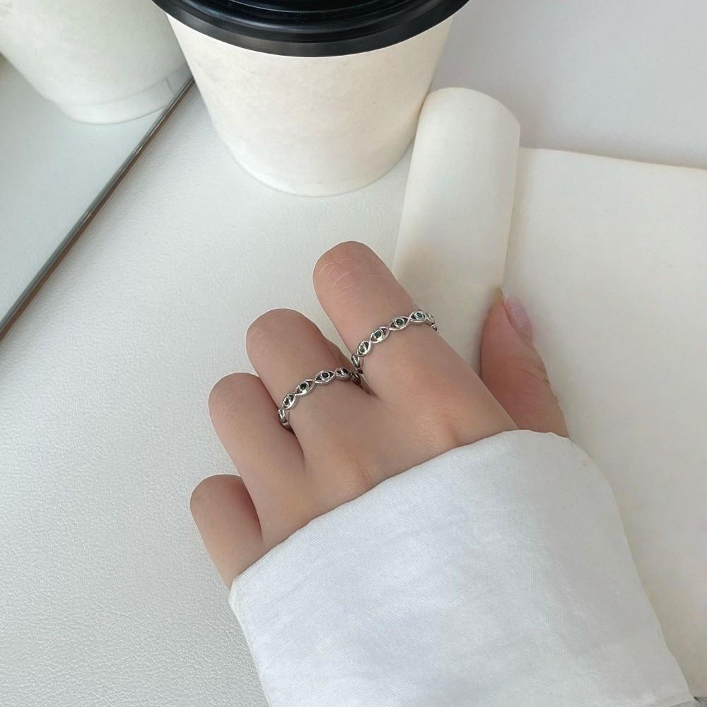 Jewelry Eyes Ring Adjustable Crystal Ring Cool Demon Eye Finger Ring Girls