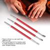 3PCS Handmade Leather Plastic and Rubber Printing Press Wipers Rub Tool Set