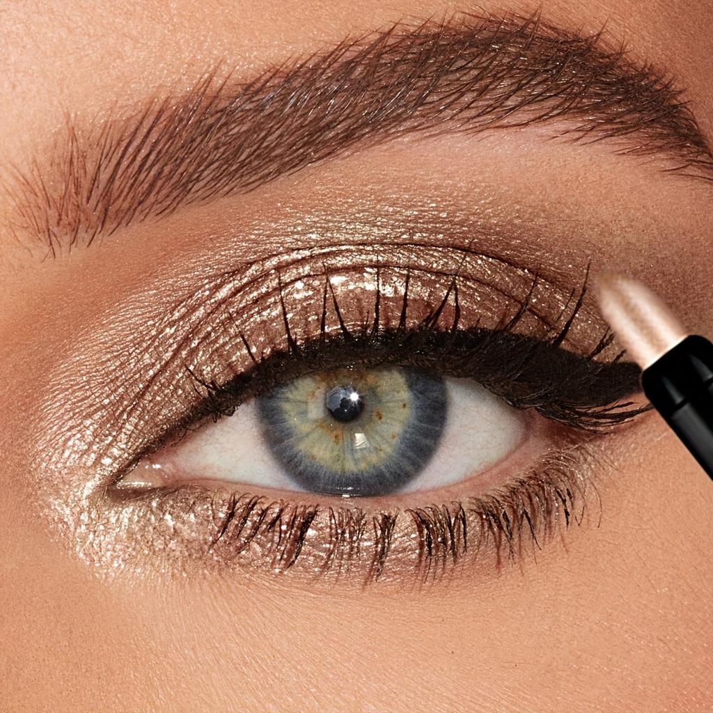 Matte & Shimmer Eyeshadow Stick Long Lasting Waterproof Eyeshadow Pencil Creaseproof Smudgeproof Easy Blend Makeup Eyeshadow Stick 16 Colors