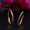 Fashion Trendy Gold Plated Hoop Earrings For Party