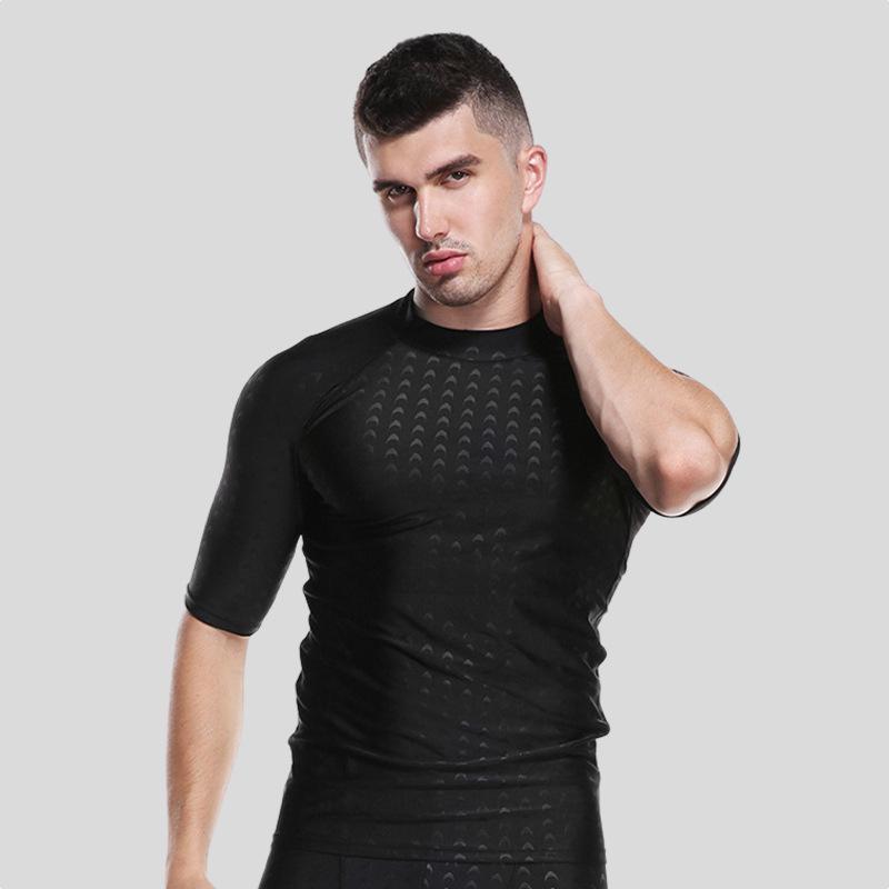 Мужские быстросохнущие водонепроницаемые плавки-шорты - Облегающие пятиточечные пляжные плавки