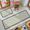 Pvc Antioil Waterproof Kitchen Floor Mat With Nonslip Texture For House And Entryway