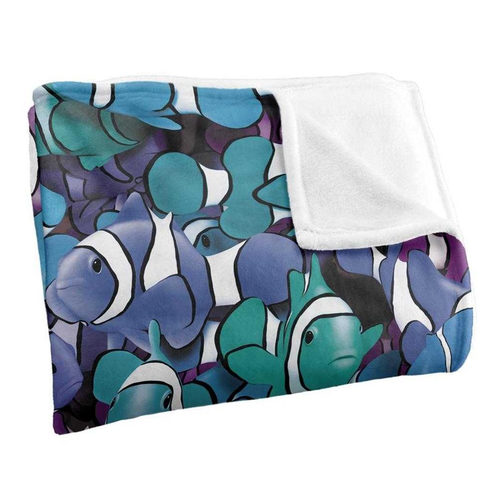 Royce McClure Grape Clown Fish Silky Supersoft Blanket