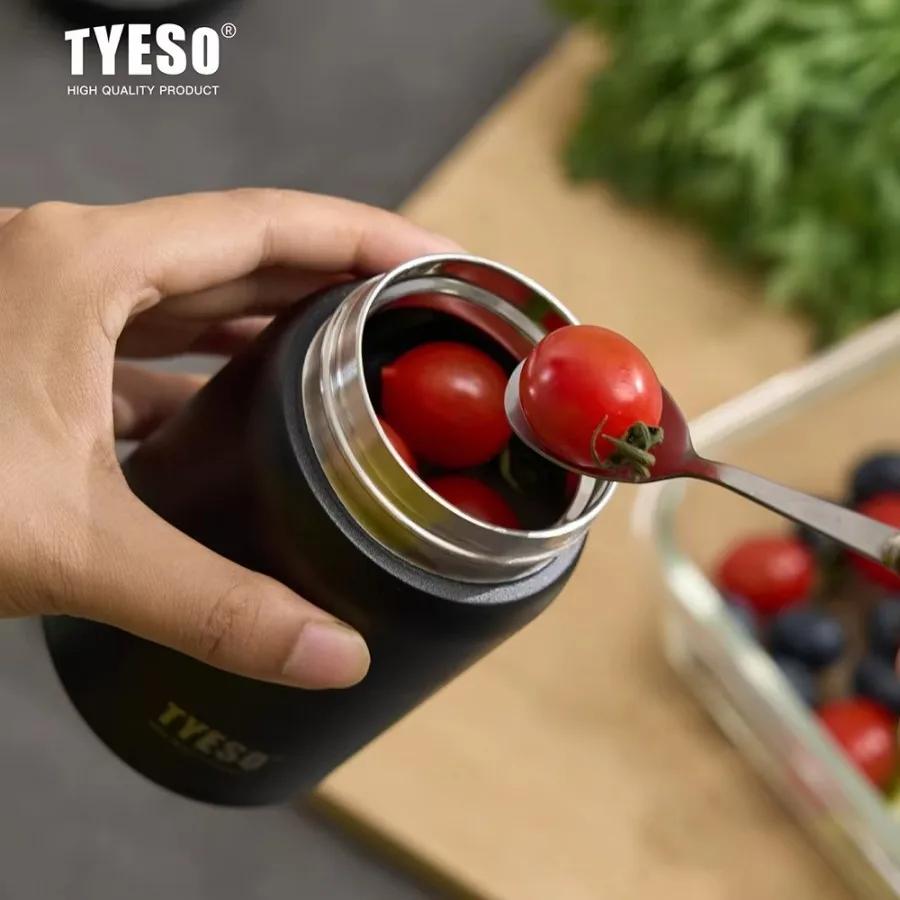 Tyeso 220 мл Милые термосы Компактная вакуумная колба Матовая нержавеющая сталь Портативная термокружка Стильная Герметичная Ежедневный незаменимый предмет
