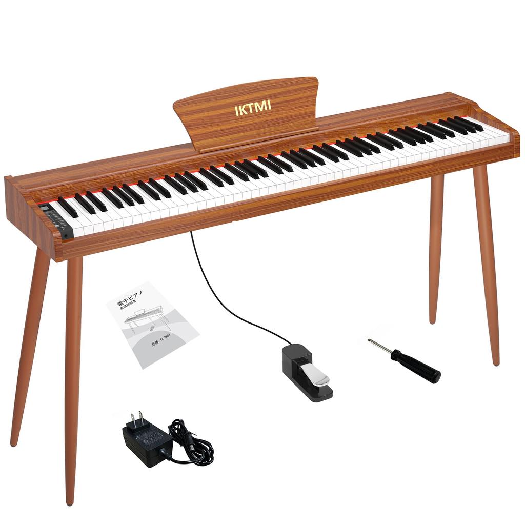 IKTMI Electronic 88 Wooden 88 Digital Piano with Integrated DREAM Sound MIDI For Practice Piano, Keys, Piano, Keys, Pedal, Stand, Source, Compatible,