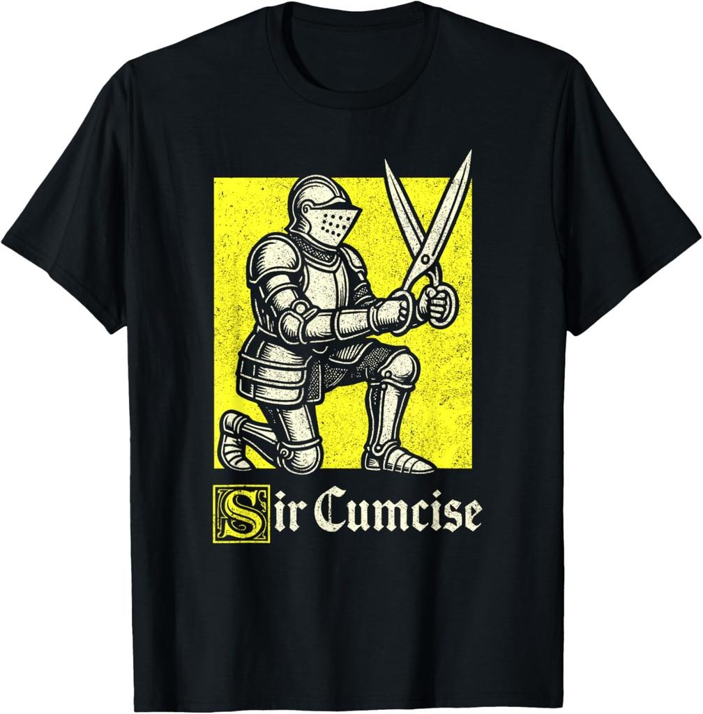 Sir Cumcise Knight Funny Renaissance Faire Unisex Larp Tshirt New Item