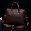 Мужская сумка из натуральной кожи, большая вместимость, мужская сумка, деловая сумка для компьютера, плетеный портфель, сумка через плечо