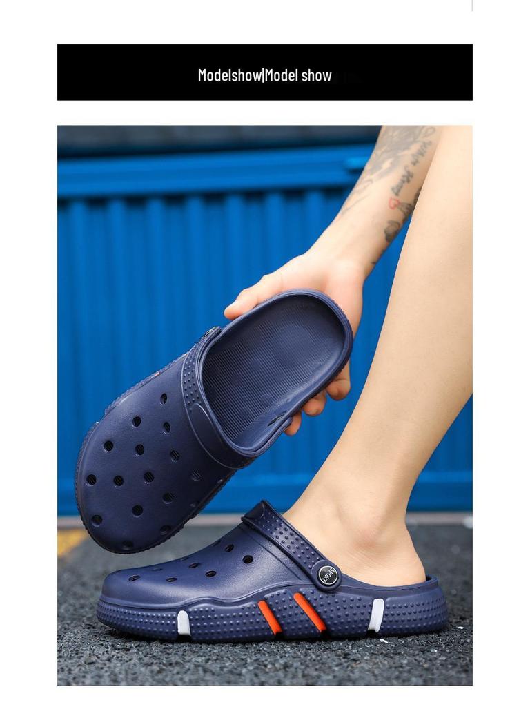 Мужские модные садовые клоги с мягкой подошвой и вентиляцией для пляжа или улицы