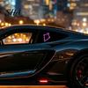 Vibration Sensing Vehicle Lights Solar Ghost Car LED Light, USB Wireless Animated Warning for Windshield And Shape Window Decorations Rear Window,