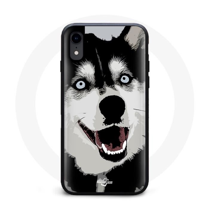 Iphone XS Max Case Husky Black and White