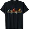 Vintage Triathlon Swim Bike Run Triathlet Heartbeat Gift Unisex T-Shirt