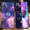 Чехол для телефона с кристаллами бабочки для Xiaomi Redmi Note 12 5G 10C 10 11 9 8 Pro Plus 9S 7 8T 9T 9A 8A 9C K50 K40 игровой чехол