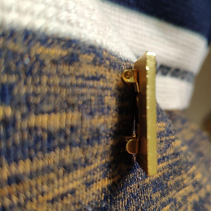 Брошь с национальным флагом Казахстана, 2,5*1,5 см, цинковый сплав, литой под давлением ПВХ, цветная печать и покрытие, золотая прямоугольная форма