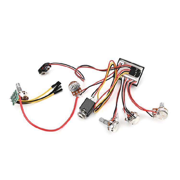 Предварительно распаянная схема предусилителя для бас-гитары, звукосниматель, активный/пассивный, эквалайзеры для звукоснимателя бас-гитары