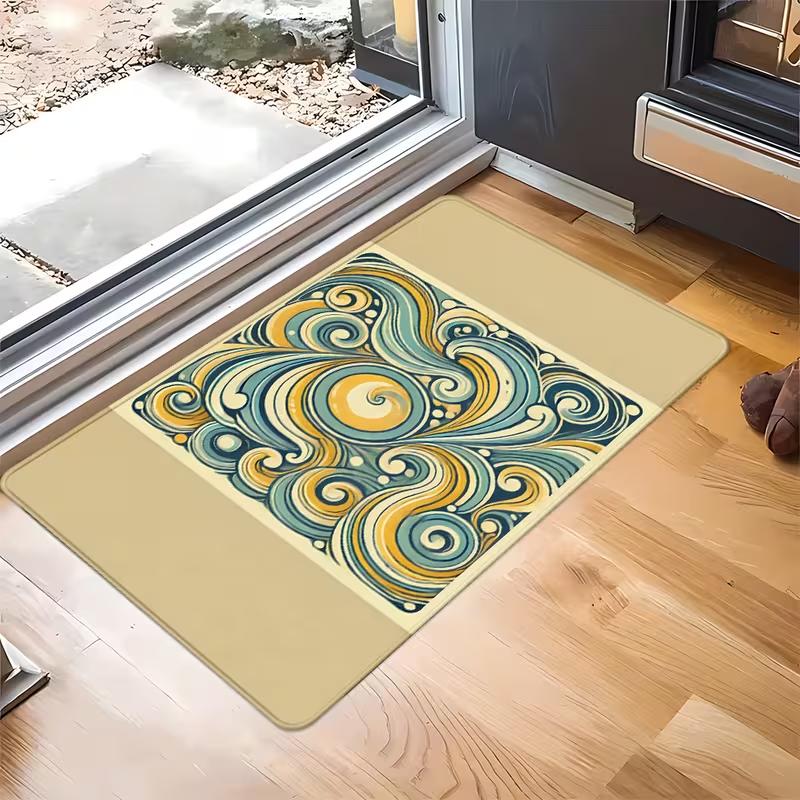 Retro Radio Operator Doormat Anti-Slip Kitchen Bath Mat Living Room Door Floor Entrance Carpet Rugs
