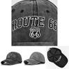 Винтажная вышитая бейсболка Route 66, джинсовая кепка-утка, ковбойская шляпа от солнца