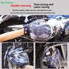 Double-Sided Microfiber Car Wash Mitt, Soft Plush Car Cleaning Glove for Scratch-Free Washing & Detailing