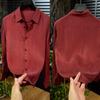Men S Casual Long Sleeve Loose Fit Linen Blend Shirt