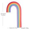 3D Pottery Rainbow Cake Toppers Colorful Cake Decor for Wedding Baby Shower Girls Boys Rainbow Theme Birthday Party Supplies