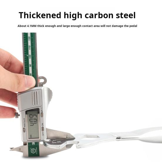 Ключ для педалей велосипеда с противоскользящей ручкой, прочная углеродистая сталь 15/24 мм, инструмент для снятия педалей горного велосипеда, шоссейного велосипеда, инструмента для ремонта скутера