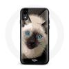 Iphone XS Case Siamese Cat with Blue Eyes