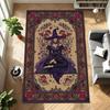 Готический цветочный ковер Фиолетовый ковер для ведьмовской магии Элегантный фиолетовый готический ковер для вашего священного убежища, ковер для гостиной, ковер для дивана, ковер для спальни