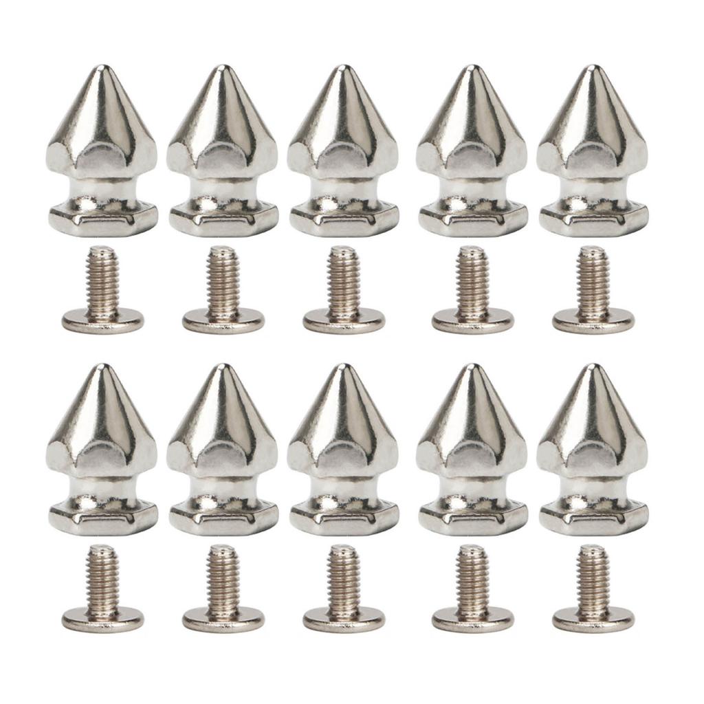 Набор декоративных заклепок 10 шт. Панк-стиль Пряжки-гвозди Винтовые заклепки-шипы для DIY-поделок ПУ ремень Обувь Одежда Шипы