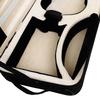IRIN 4/4 Black Violin Case High Quality Oxford Cloth Foam Square Violin Box Bag With Hygrometer Lock Violin Accessories