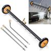 22 Inch Water Broom Under Car Chassis Floor Wash Extendable 3-Wand Car Washing Locomotive Bottom Water Broom 1/4 Quick Connector
