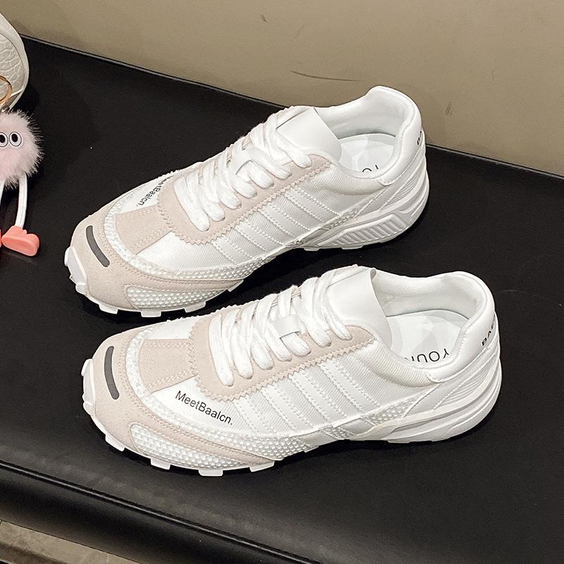 Кожа сетка резиновая подошва немецкие тренировочные туфли женские туфли 2025 лето новый дышащий универсальный повседневный спорт обувь Форрест Гамп