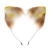 Handmade Plush Cat Ear Headband Cosplay Costume Accessory - Soft Furry Animal Ears Hair Hoop Anime Convention