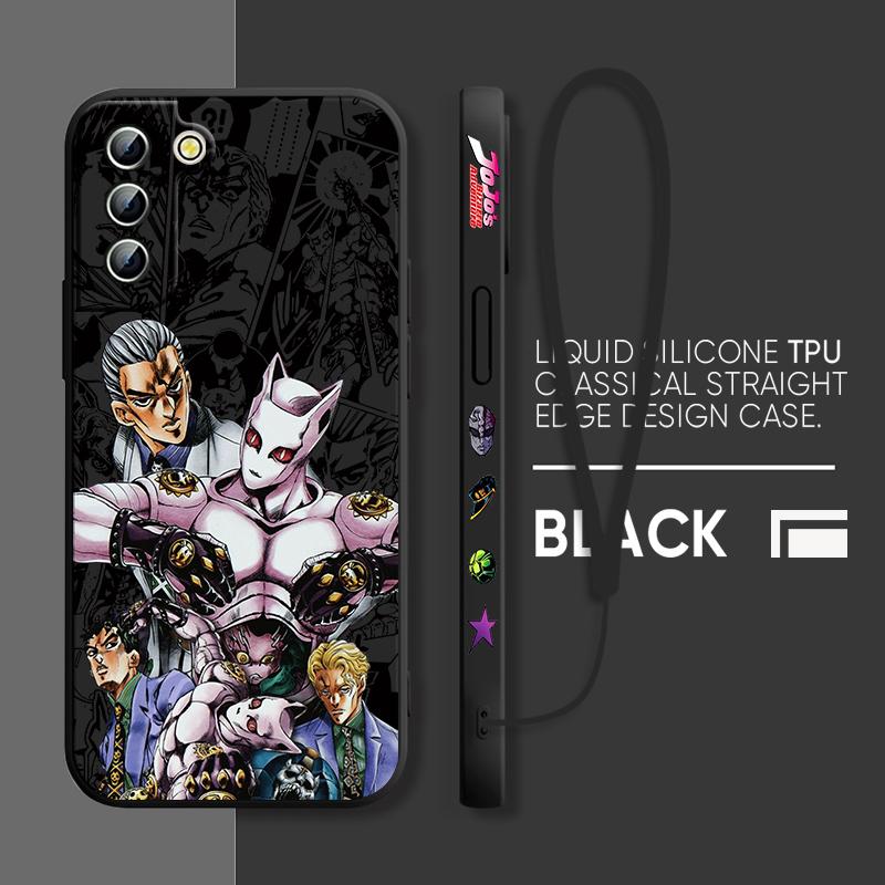 Чехол для телефона Anime JOJO Villain Diavolo Dio для Samsung Galaxy S23 S22 S21 S20 Pro FE Note 20 Plus Ultra Liquid с левой веревкой