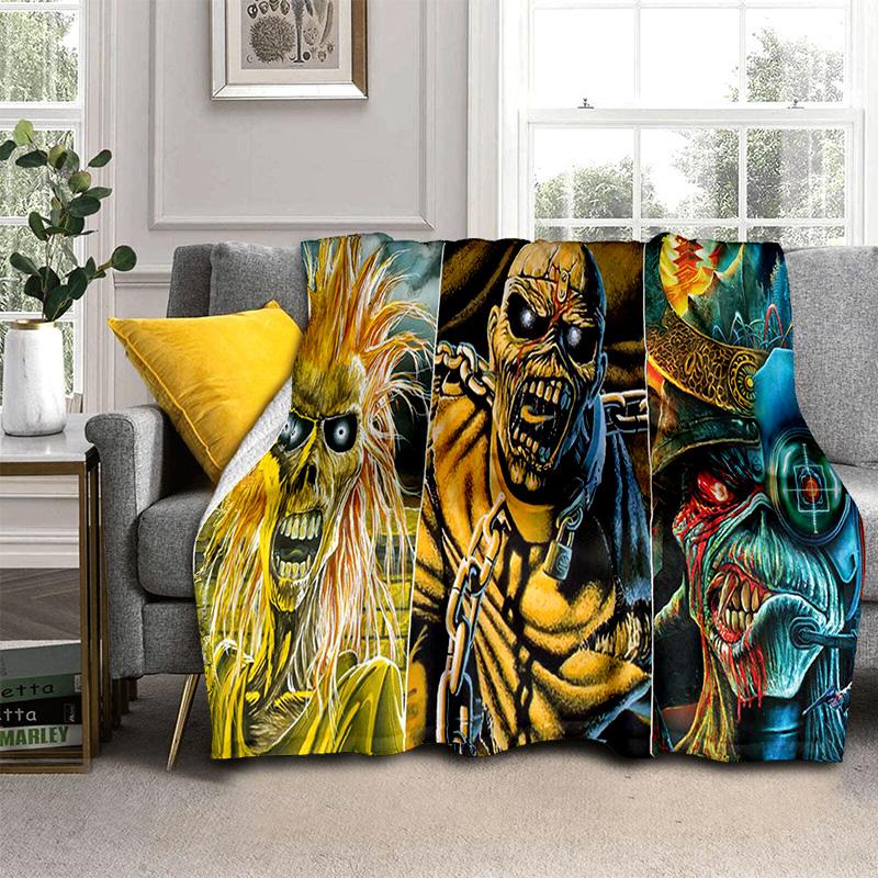 HD I-Iron Maiden Heavy Metal Band 3D одеяло, мягкое одеяло для дома, спальни, кровати, дивана, пикника, путешествия, офиса, одеяло, детское одеяло
