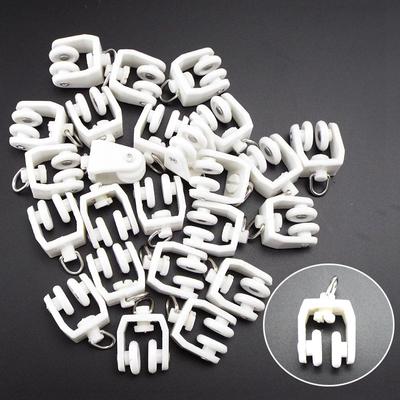 Пластиковое карнизное колесо, прямые изогнутые направляющие ролики, подвесные шторы, крючок, кольцо, слайдер, декоративные аксессуары