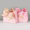 5/10pcs Thank You Candy Box With Ribbon Wedding Favors Chocolate Gift Box for Guests Christmas Baby Shower Birthday Party Decor