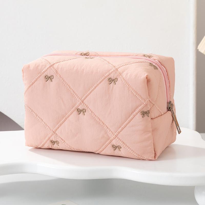 Butterfly Knot Cosmetic Bag For Travel And Home Use With Lightweight Durable Polyester Fabric