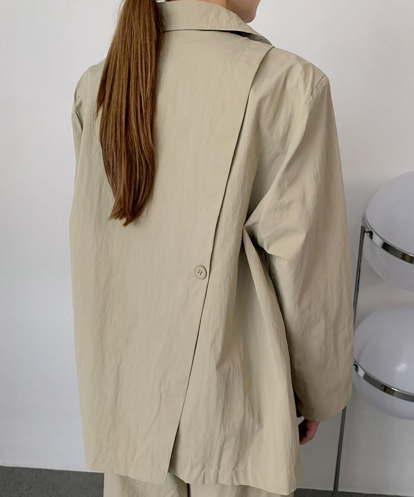 Однотонная нейлоновая куртка Vascara с внешним карманом (2Colors)