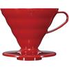 Прозрачный дриппер Hario V60 02 Красный Для 1-4 чашек Кофе Ручное заваривание Сделано в Японии