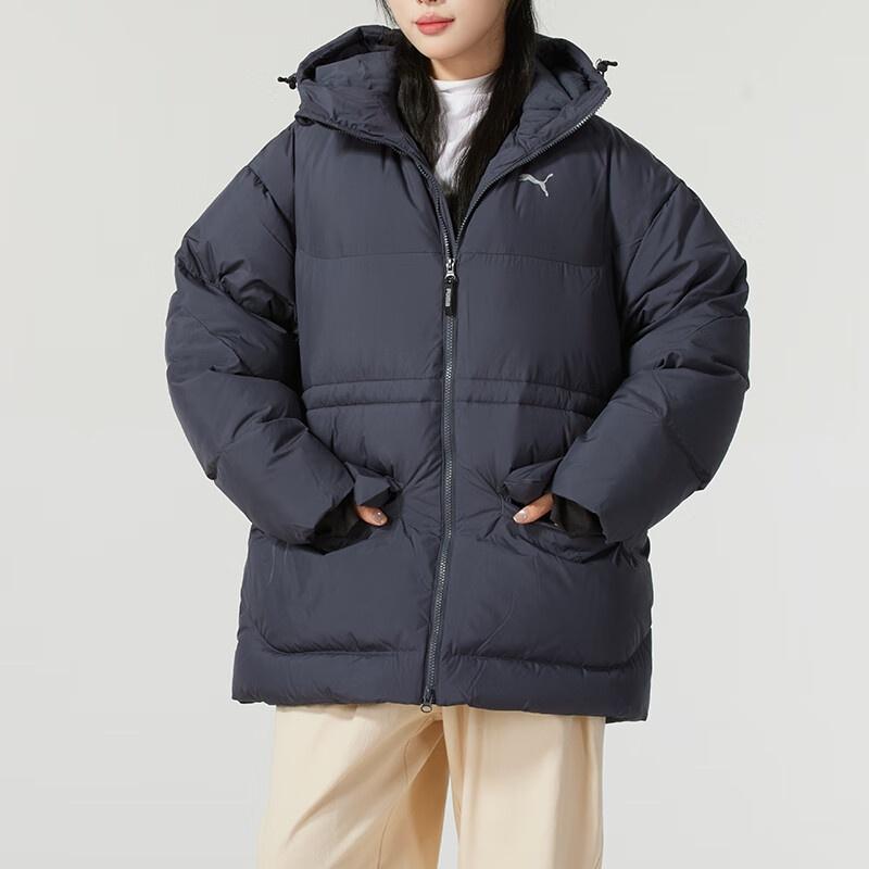 PUMA Down Jackets Women's Dark Gray Hooded Non Detachable Moderate Other 629740-69