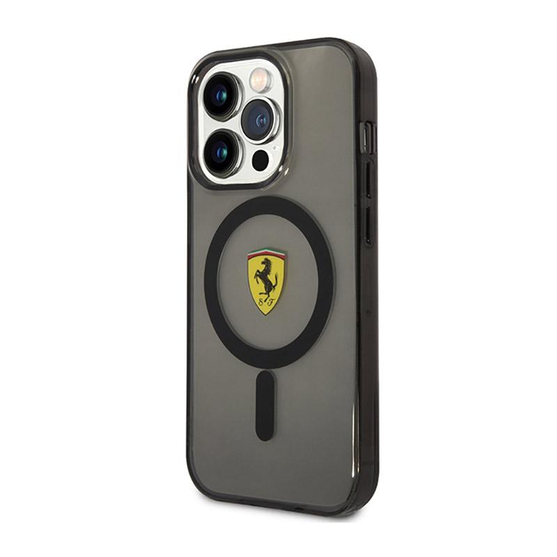Ferrari Translucent Magsafe - Etui Iphone 14 Pro Max (Czarny)