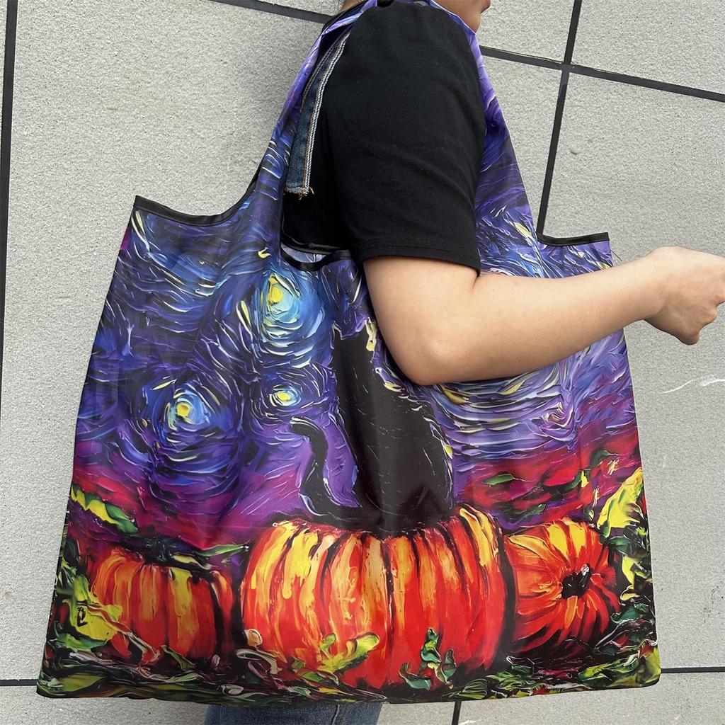 Eco-Friendly Foldable Large Capacity Shoulder Shopping Bag for Women