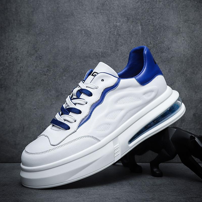 Мужские кроссовки для серфинга, двухцветные шнурки, маленькие белые туфли, туфли из коровьей кожи, туфли на воздушной подушке в стиле Young Guochao, подходящие по цвету, прямые поставки с фабрики