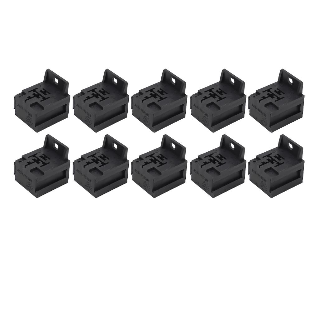 10 шт. 5P 40A релейный разъем с 50 шт. клеммами для автомобильных сигнализаций, фар, дистанционного запуска