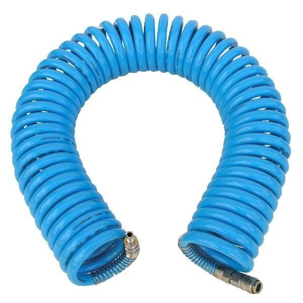 Adler Pneumatic Spiral Hose 8 X 12Mm 10M Polyurethane, With Couplings