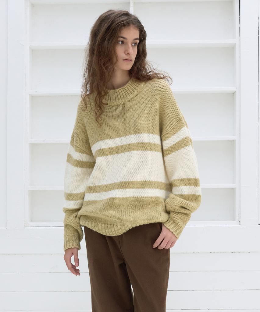 POSZER Bold Stripe Knit (Mustard)